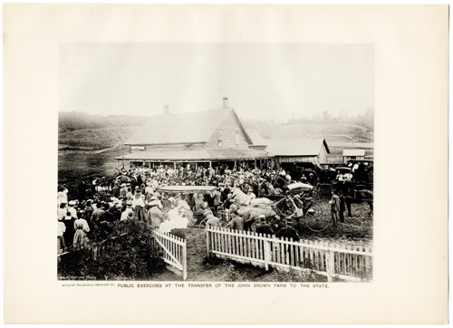 PUBLIC EXERCISES AT THE TRANSFER OF THE JOHN BROWN FARM TO THE STATE
